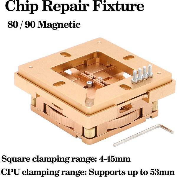 80 mm/90 mm BGA-Reballing-Station-Set aus Aluminiumlegierung, BGA-Chip-Reparaturvorrichtung, unterstützt Grafikkarten/CPUs/DDR-Speicher/Südbrücke
