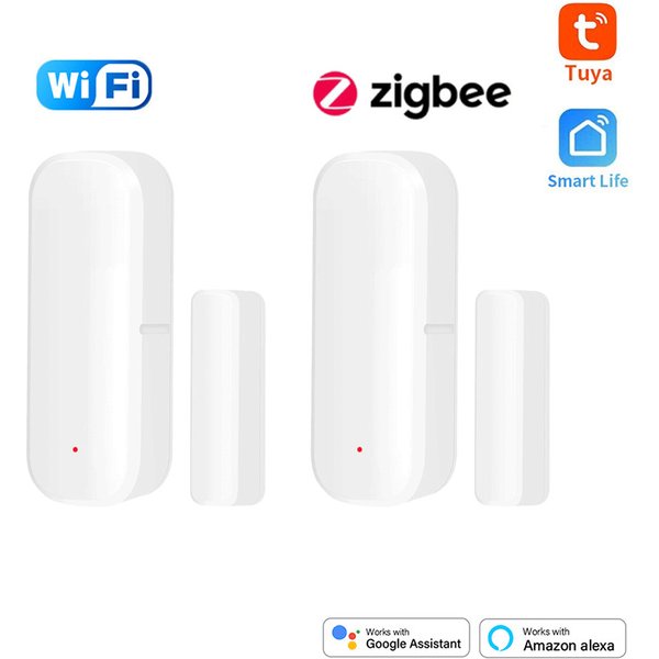 Tuya Zigbee-Capteur de fenêtre magnétique WiFi Doo, détecteur d'alarme ouvert et fermé, vie intelligente, fonctionne avec Alexa, Google Home, besoin de passerelle