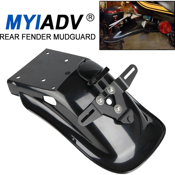 Garde-boue arrière de moto avec support de plaque de planificateur, garde-boue pour Kawasaki Z900RS 732018-2024, lumière LED