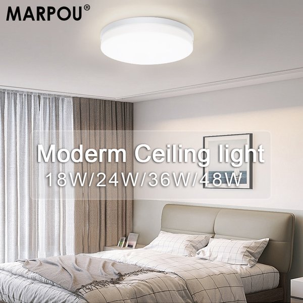 MARPOU Ultradünne runde Deckenleuchte MARPOU LED Moderne Lichter 220V110V Innenbeleuchtung Deckenleuchter Küche Schlafzimmer Lampen