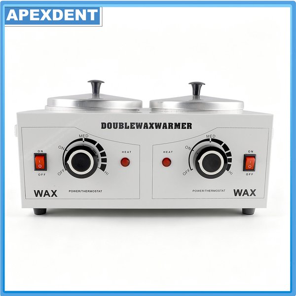 Machine à fondre la cire à double pot 500CC, chauffe-cire multifonction à réglage de température pour épilation à la paraffine