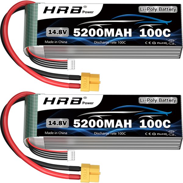 HRB 4S 14,8 V 5200 mah RC Lipo Batterie 100C 4s lipo mit XT60 Stecker für 1/10 1/12 RC Auto Lkw Monster RC Flugzeug FPV