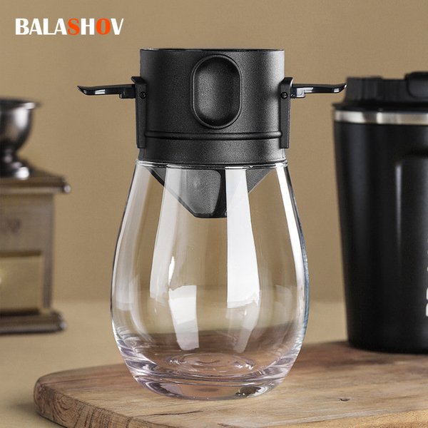 Kaffeefilter Tragbarer Kaffee-Tee-Trichter aus Edelstahl, wiederverwendbares Tee-Ei, Kaffeetropfer, Tropf für Zuhause, Büro, Outdoor, Reisen