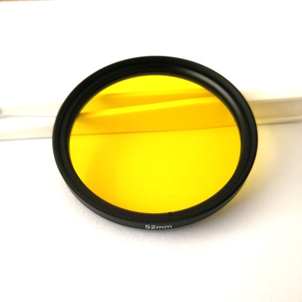Verre de filtre infrarouge passe-long pour appareil photo, taille multiple, diamètre 77mm, utilisation jaune clair, ouvriers nm IR, JBouvriers