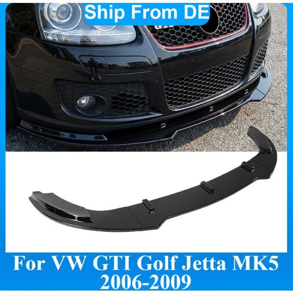 Lèvre de pare-chocs pour VW Golf 5 MK5 GTI Jetta MK5 GLI 2006-2009, spoiler de pare-chocs avant, diffuseur, kit carrosserie, tuning