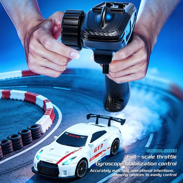 2026 4DRC 4WD Mini RC Rennwagen Pocket Drift 1:43 Modell 2.4G Proportional EPS Gyro Hochdrehmoment-Servo Hochgeschwindigkeits-RC-Auto Spielzeug Geschenk