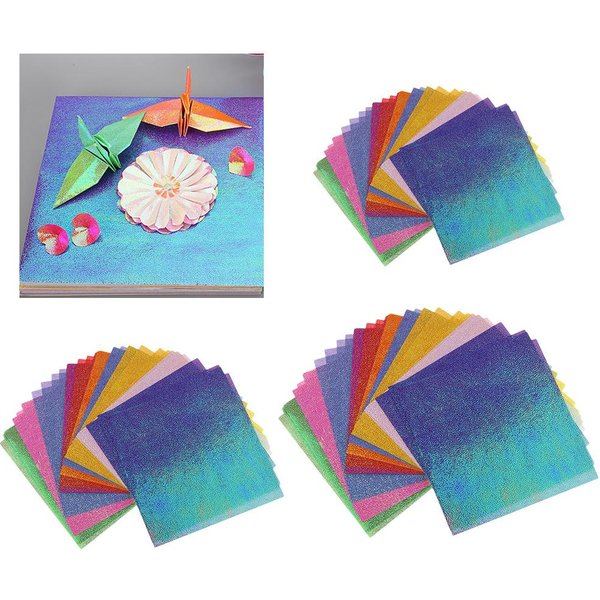 50 mehrfarbige Blätter Origami-Papier/Farbverlauf Origami-Papier für Kinder und Erwachsene/Quadrat