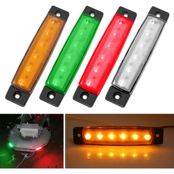 High-efficiency Large Car Side Signal Light LED Truck Sidelight 12V/24V Waterproof Width Lamp Bus Indicator Turn Light