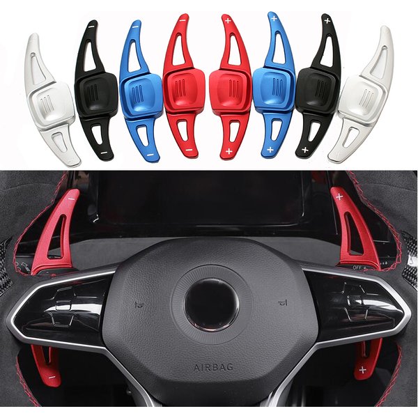 Extension de palette de changement de volant de voiture en aluminium, 2 pièces, pour VW Golf 8 MK8 R GTI R Line 2020 2021 2022