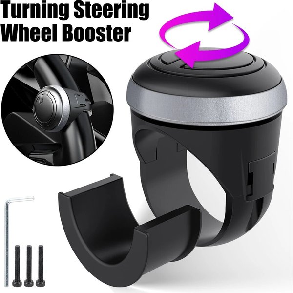 Car Steering Wheel Booster Ball Turning Spinner Knob Bearing Power Handle Rotating Universal Auto Accessories Labor Saving Kit