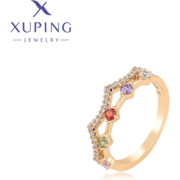 Xuping Schmuck Neuankömmling Mode europäische Gold Farbe Paar Ringe für Frauen Dom memory Day Weihnachts feier Geschenke x000671485