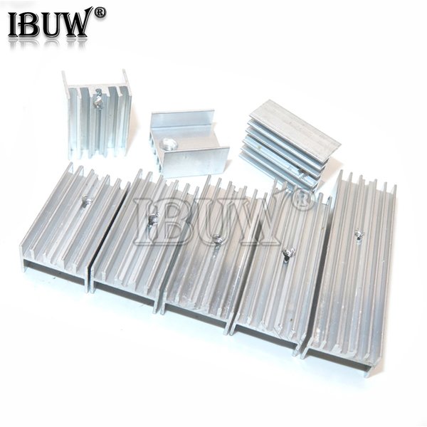 10PCS 15*10*16/20/22/25/30/35/40/50 Transistor Aluminum Heatsink Radiator For Transistors TO-220 TO220