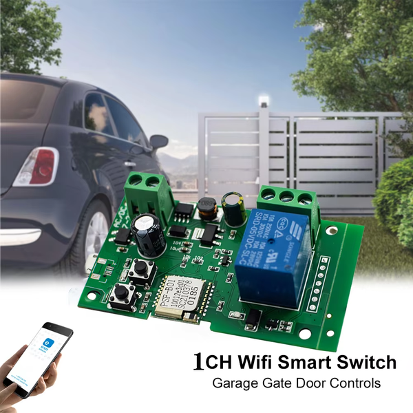 Ewelink WIFI contrôleur d'ouvre-porte de Garage interrupteur intelligent marche/arrêt Module de relais porte ouverte commande vocale Alexa Google Home