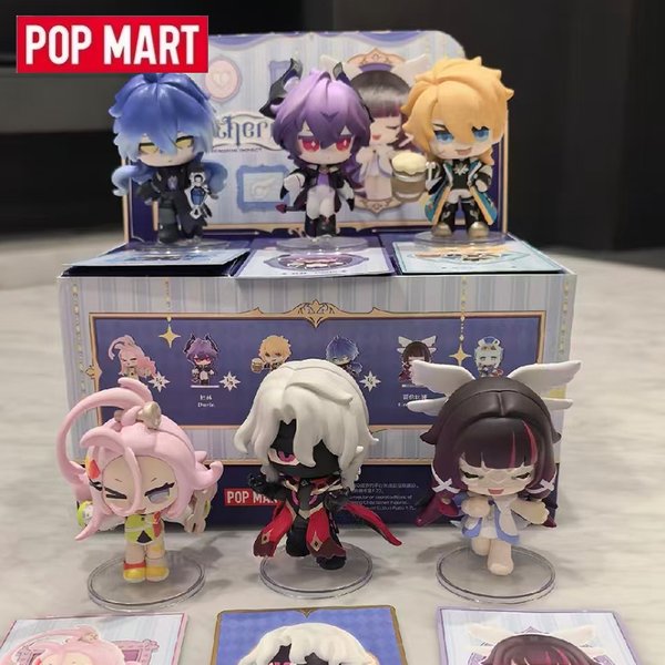 POP MART Genshin Impact Seria Gathering Chibi Oryginalne Figurki Niespodzianki Mystery Box Torebka Niespodzianka Słodka Laleczka Anime Figurka Akcji Prezent