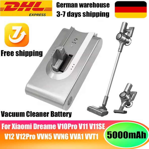 5000 mAh Li-Ionen-Akku für Dreame Handstaubsauger V11 V11SE V12 VVT1 VVN6 VVA1 Ersatzakku Zubehör