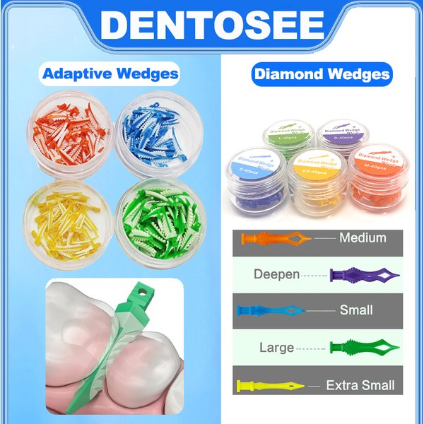 Cales interdentaires dentaires, cales composites d'étanchéité en Silicone, matériau de dentiste adaptatif approprié pour la restauration des dents