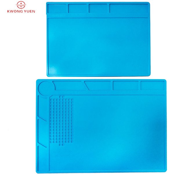 Kwong YUEN Watch Repair Work Mat Non-Slip Mat Rubber Table Mat Silicone Non-Slip Mat with Ruler