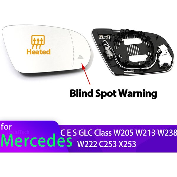 Für Mercedes-Benz C E S GLC Klasse W205 W222 W217 W213 W238 Toter Winkel Heizung Seite Spiegel Glas objektiv Tür Flügel Spiegel Glas