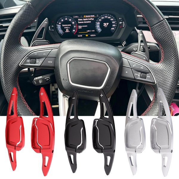 Schaltwippen für Audi A3 A4 S4 A5 S5 A6 S6 C8 A7 S7 4K A8 Q8 E-tron Sportback 2020-2023 2024 Lenkrad-Schaltwippen