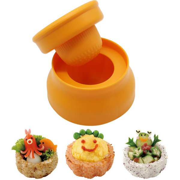 LMETJMA japonais moule de riz bricolage en plastique boule de riz tasse moule fabricant créatif Sushi moule fabricant pour enfant cuisine Sushi outils KC0713-2