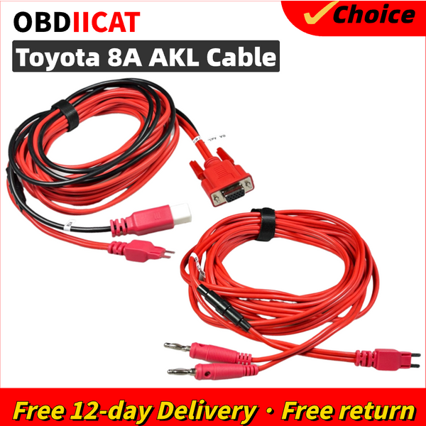 2023Autel for Toyota 8A AKL Cable Non-Smart Key All Keys Lost Adapter Work with APB112 and G-Box2 G BOX2