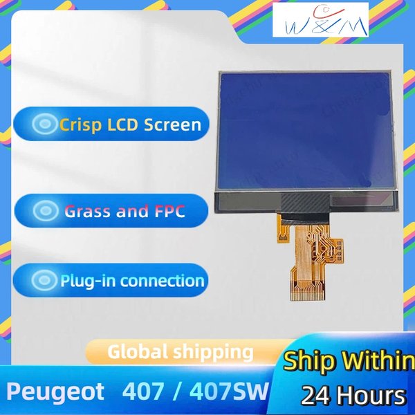 Écran LCD pour tableau de bord Peugeot 407/407SW (2004-2006) A2C53119649 Livraison rapide