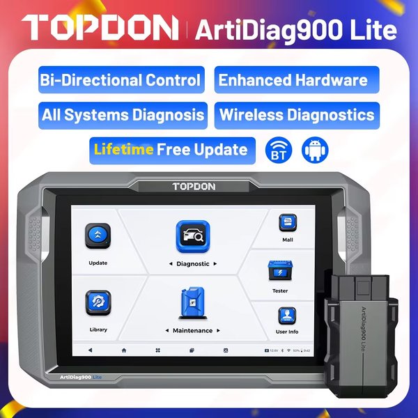 Topdon artidiag900 lite obd2 drahtloser Scanner alle Systeme bidirektion ales Diagnose-Scan-Tool kostenloses Upgrade bidirektion ale Steuerung