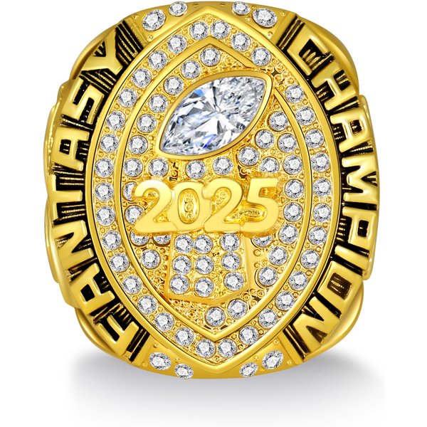2025 Fantasy Football Championship Ring Fan Fashion Ring Schmuck Geschenk für Männer