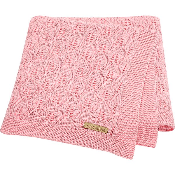 Enveloppes d'emmaillotage en coton biologique tricoté à carreaux de couleur unie pour nouveau-nés garçons et filles de 0 à 24 mois, couvertures de sécurité chaudes pour nourrissons en bas âge
