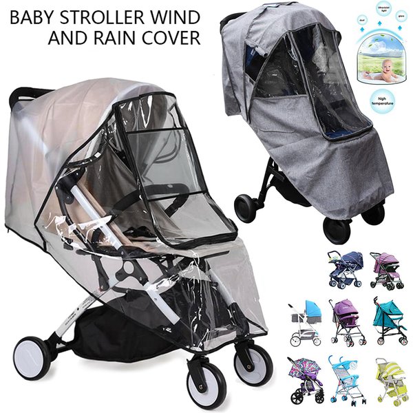 Juste de Pluie Universelle pour Poussette, Imperméable Pliable, Protection Complète des Vêtements de Pluie, Pare-Soleil pour Voyage en Plein Air