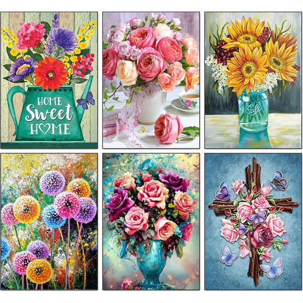 Diamant Stickerei Rose handgemachte Mosaik Blume Kreuzstich Kits Home Dekoration voller runder Bohrer Strass Verkauf