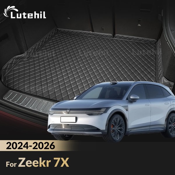 Pour Zeekr 7X 2024 2025 2026 Tapis de coffre 3D pour voiture, doublure de coffre toutes saisons, protection intérieure, accessoires
