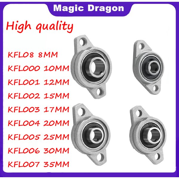 4/10PCS Mini Bearings KFL08 KFL000 KFL001 KFL002 KFL003 KFL004 KFL005 Bore 8mm 10mm 12mm 16mm Zink Alloy Pillow Block Bearing