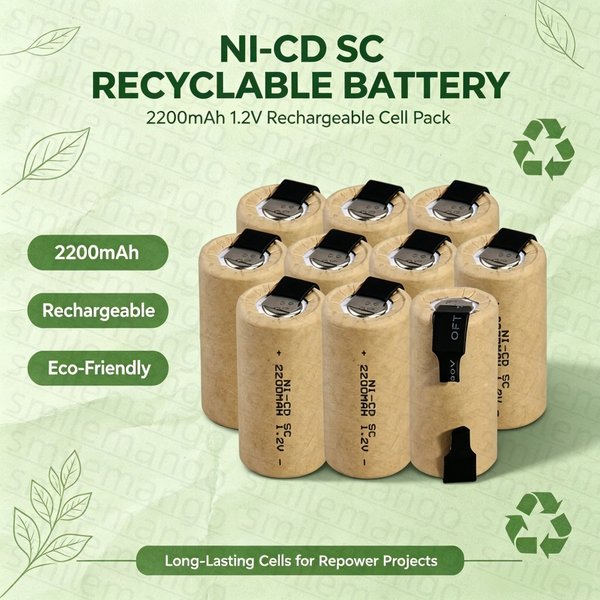 Wkrętarka, wiertarka elektryczna, baterie SC 1.2V 2200mAh Sub C Ni-Cd, akumulator do ładowania z złączem, narzędzie elektryczne, ogniwa NiCd SUBC