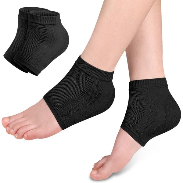 Mesh Gel Silicone Heel Socks Foot Cover Moisturizing Anti-wear Anti-dry Cracking Half Short Socks Heel Cover Pads Heel Protector