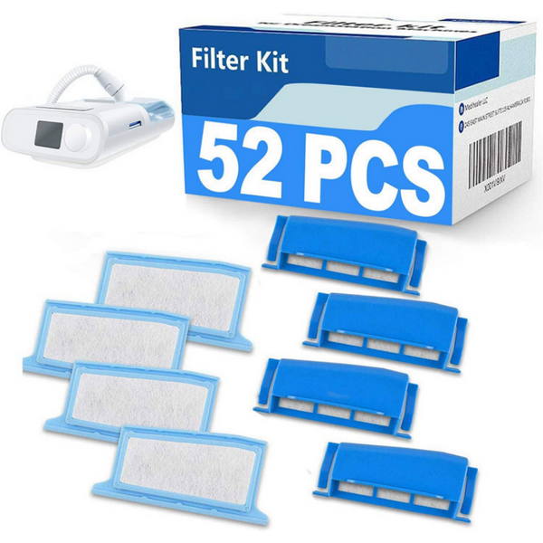 52 pièces filtres CPAP pour Philips Respironics Dreamstation filtres remplacement filtre en coton sommeil ronflement