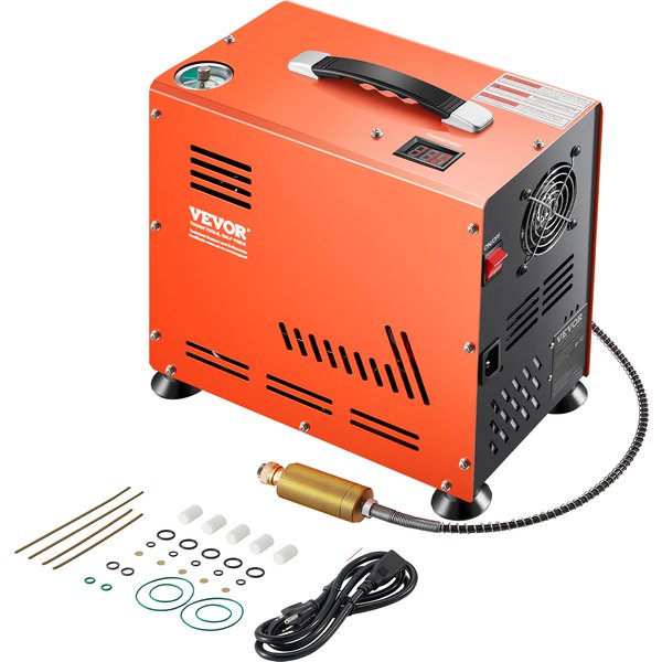 SucceBuy Compresseur d'air PCP 800W Compresseur de pistolet à air double cylindre 4500PSI/30Mpa Compresseur à arrêt automatique pour fusil à air et plongée sous-marine