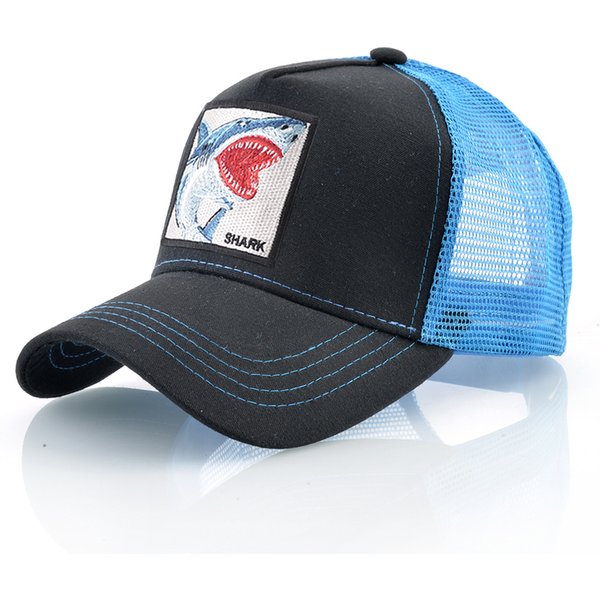 Casquettes de camionneur hommes femmes Streetwear Hip Hop Casquette de Baseball avec Patch de broderie de requin Snapback Drake Bones Casquette quatre saisons