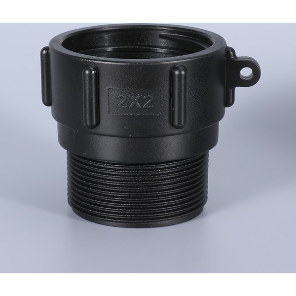 Adaptateur de réservoir IBC, filetage grossier de 60mm à 2 pouces, connecteur mâle BSP de 1 pouce, raccords de tuyau d'arrosage de jardin, haute qualité, 1 pièce