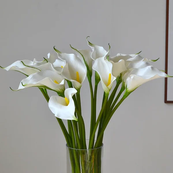 Fleurs artificielles de lys OligCalla, 10 pièces, décoration de la maison, salon, table, fête de mariage, bouquet