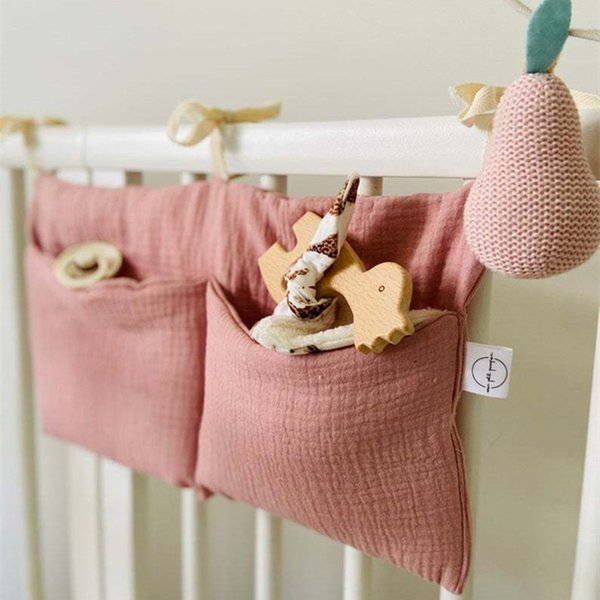 New Portable Baby Crib Storage Bag Multifunctional Newborn Bed Headboard Organizer For Kids Baby Bedding Diaper Bag