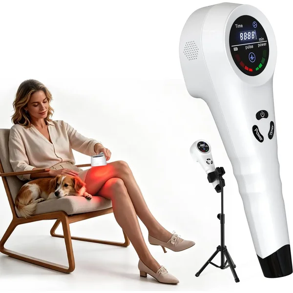 4x808nm Kaltlaser-Therapiegerät zur Körperschmerzlinderung 14x650nm Rotlicht-Therapiegerät für Arthritis Tennisarm Haustierschmerzen