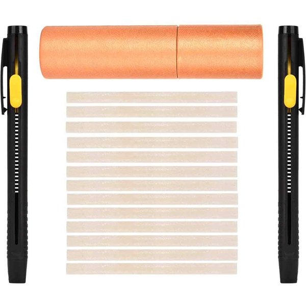 Crayon de tailleur remplaçable, recharge, crayon de disparition, outil en tissu, cuir, signe de vêtements, craie, stylo marqueur de couture, bricolage