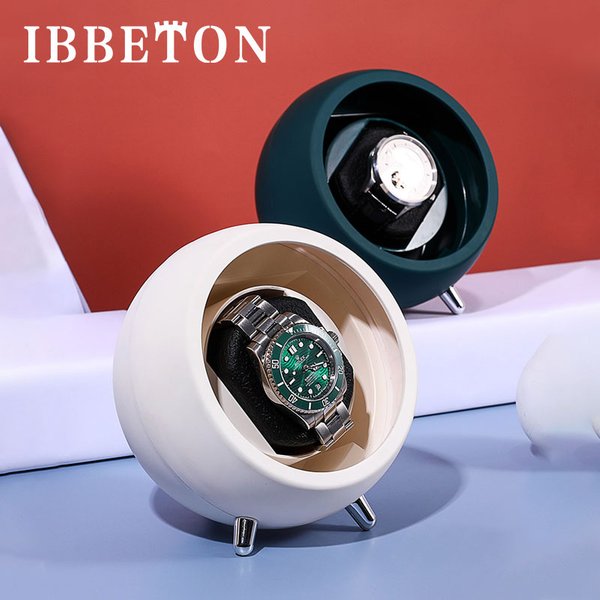 IBBETON remontoir de montre unique pour montres automatiques boîte de rangement remontoir automatique utiliser câble USB/avec batterie Mabuchi muet Motro