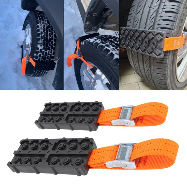 Décennie s de traction coordonnants en PU durable pour voiture, boue, glace, neige d'urgence, boue, sable, opathie JOStraps, 1 PC