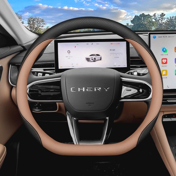 2026 Auto-Lenkradbezug aus Nappaleder für Chery Tiggo 4 Tiggo 7 Tiggo 8 Tiggo 9 Omoda 5 Jaecoo 7 Arrizo Auto-Zubehör