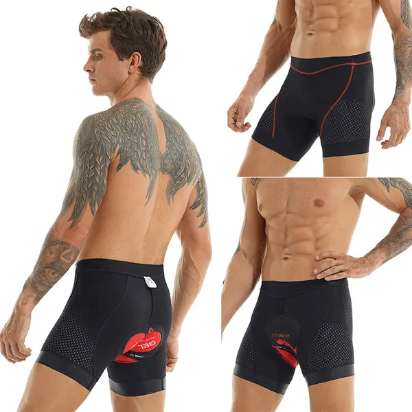 X-TIGER Herren Radsport Unterwäsche Shorts 5d gepolsterte Fahrrad Fahrrad MTB Liner Shorts mit rutsch festen Bein griffen stoß dämpfende Slips