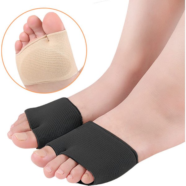 Coussinets métatarsiens pour femmes et hommes, coussinet avant-pied pour semelles intérieures, support demi-chaussette, coussin de pied en Gel souple, 1 paire