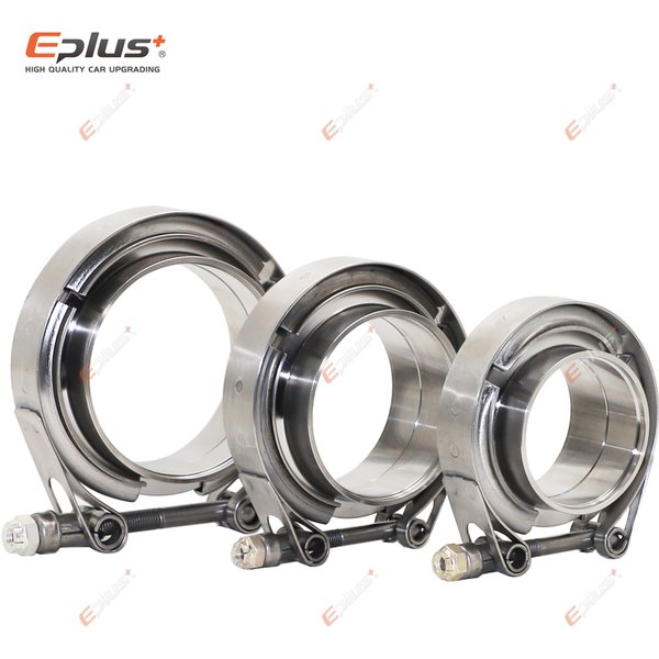 Eplus-Pince à bande en V en acier inoxydable 304 pour voiture, turbo, tuyau d'accès, mâle, femelle, colle, kits universels