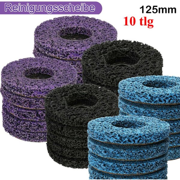 125mm Korallen-Scheibe Poly-Streifenscheibe Diamant-Schleifscheibe für Winkelschleifer Farbe Rostentfernung Saubere Schleifarbeiten